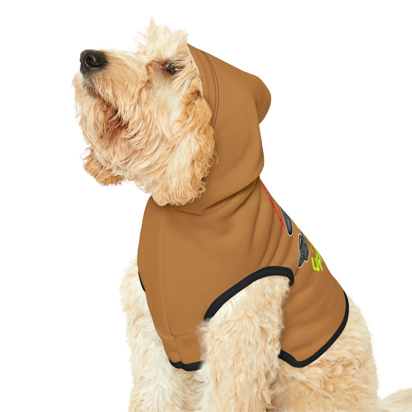 UFO Zone Lt Brown Dog Hoodie