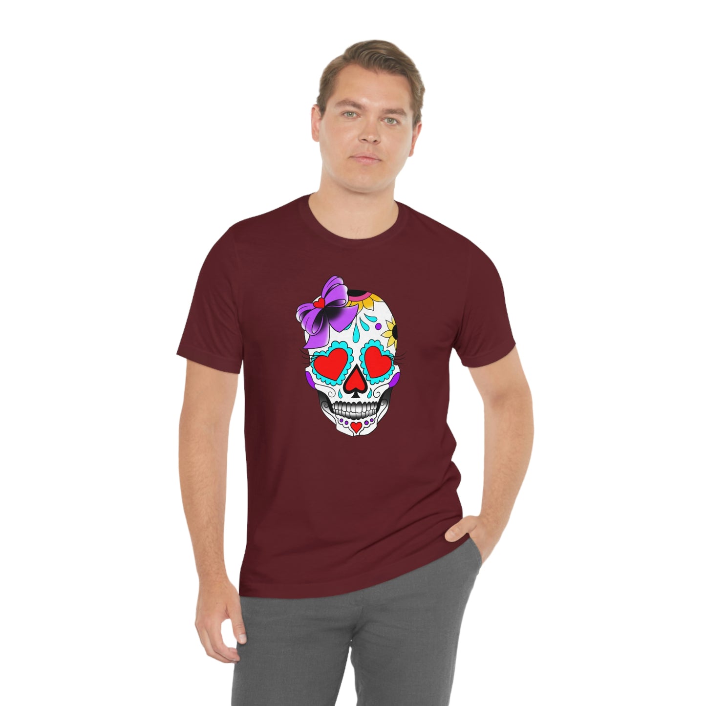 Lady Day of the Dead Unisex Jersey Short Sleeve Tee