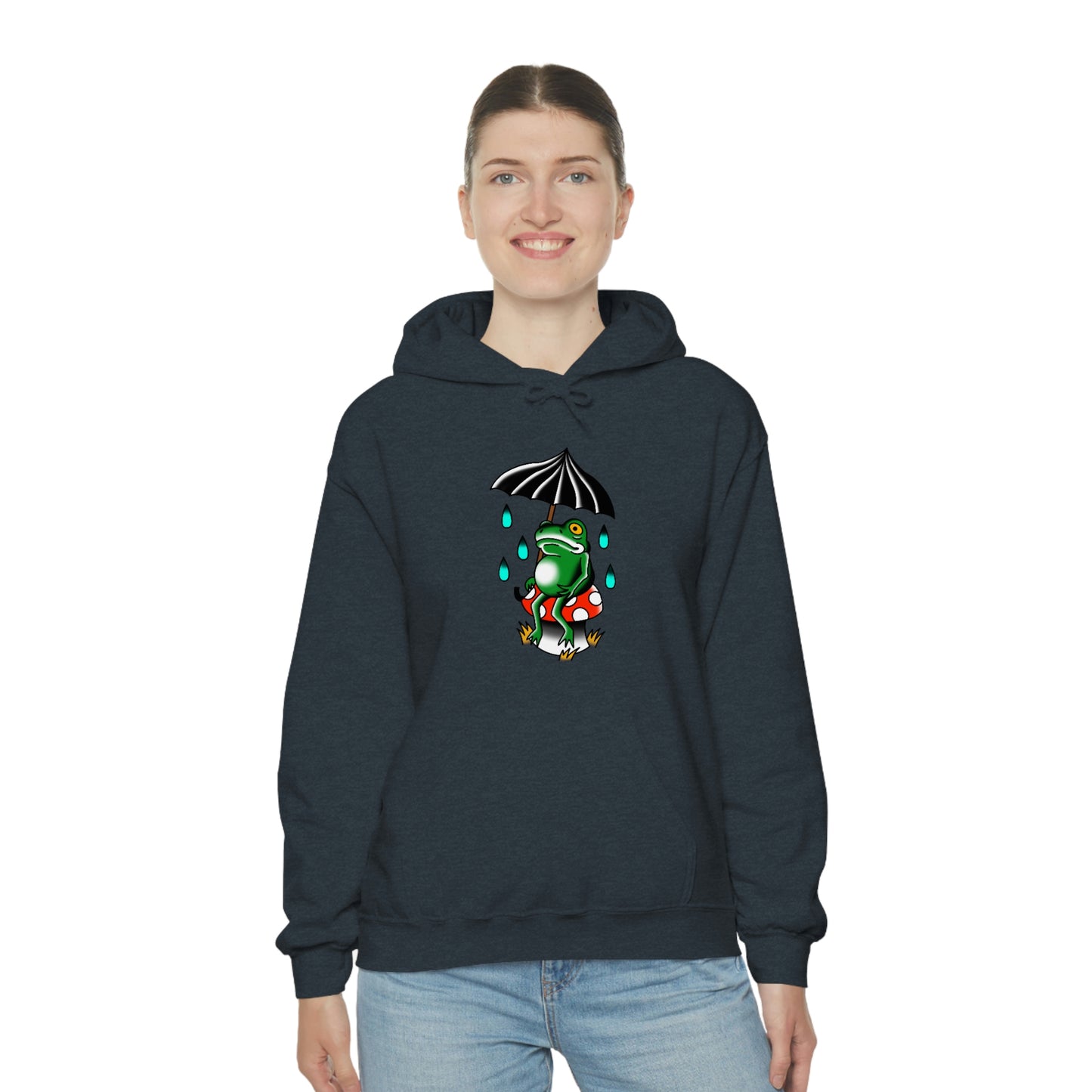 Rainy Day Frog Unisex Heavy Blend™ Hooded Sweatshirt