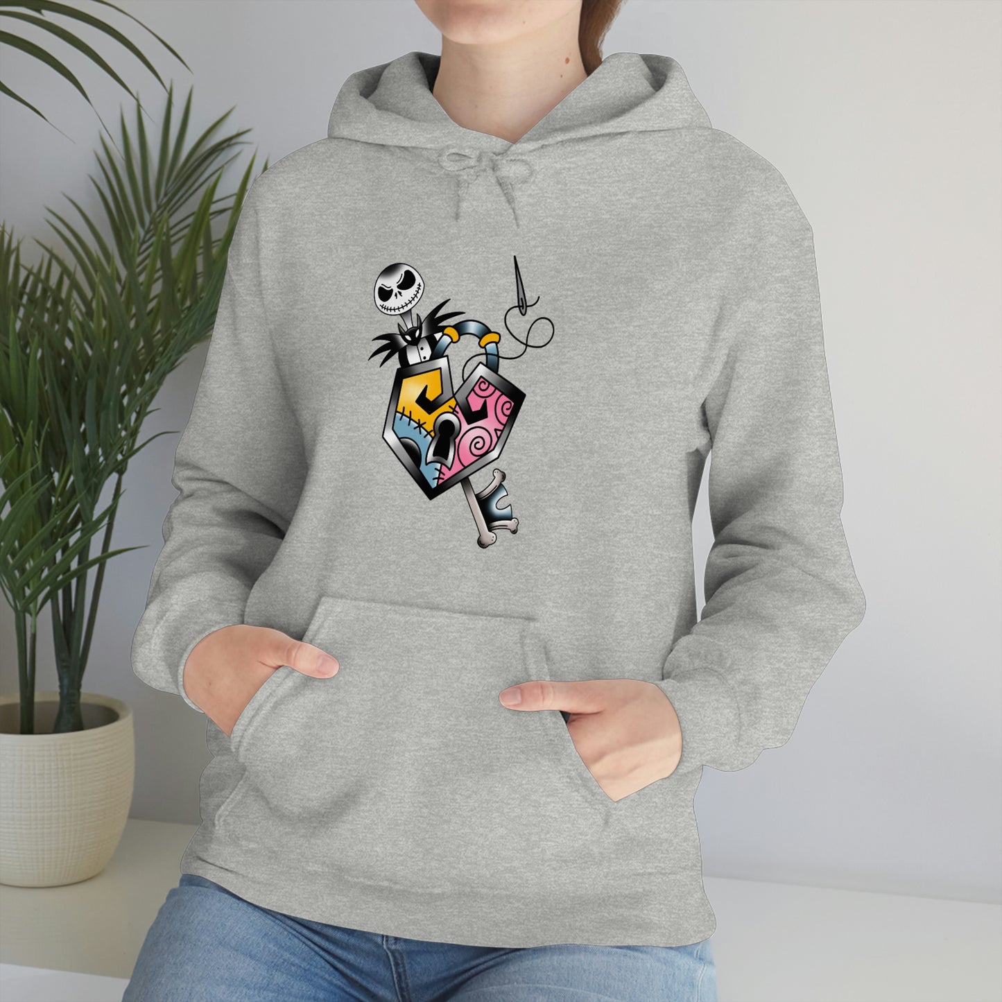 Jack and Sally Lock and Key Unisex Heavy Blend™ Hooded Sweatshirt