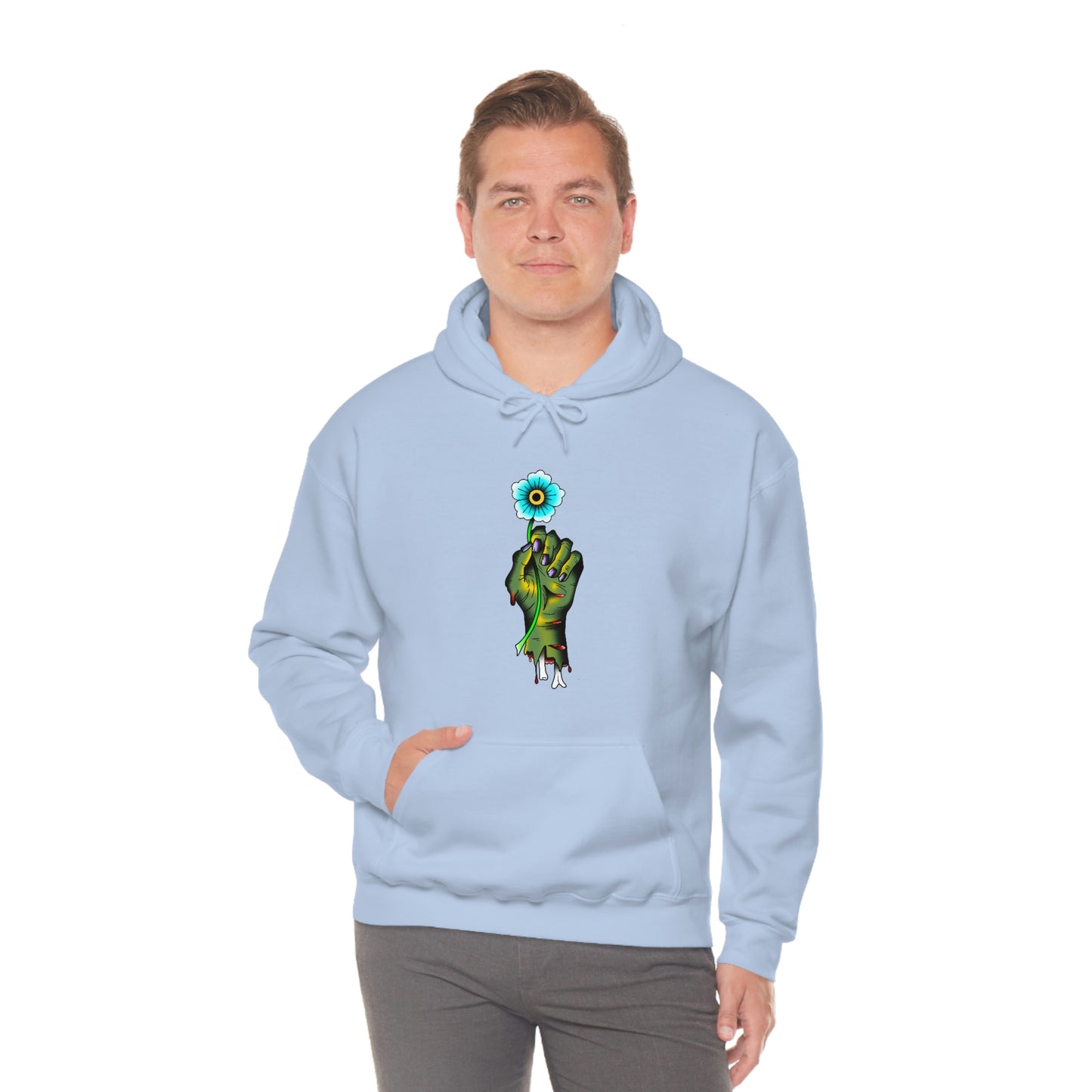 Zombie Flower Unisex Heavy Blend™ Hooded Sweatshirt