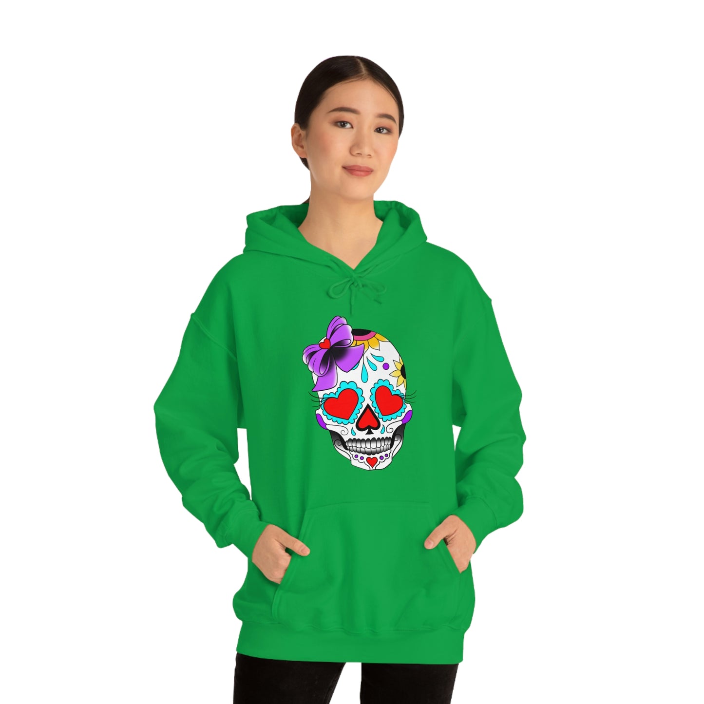 Lady Day of the Dead Unisex Heavy Blend™ Hooded Sweatshirt