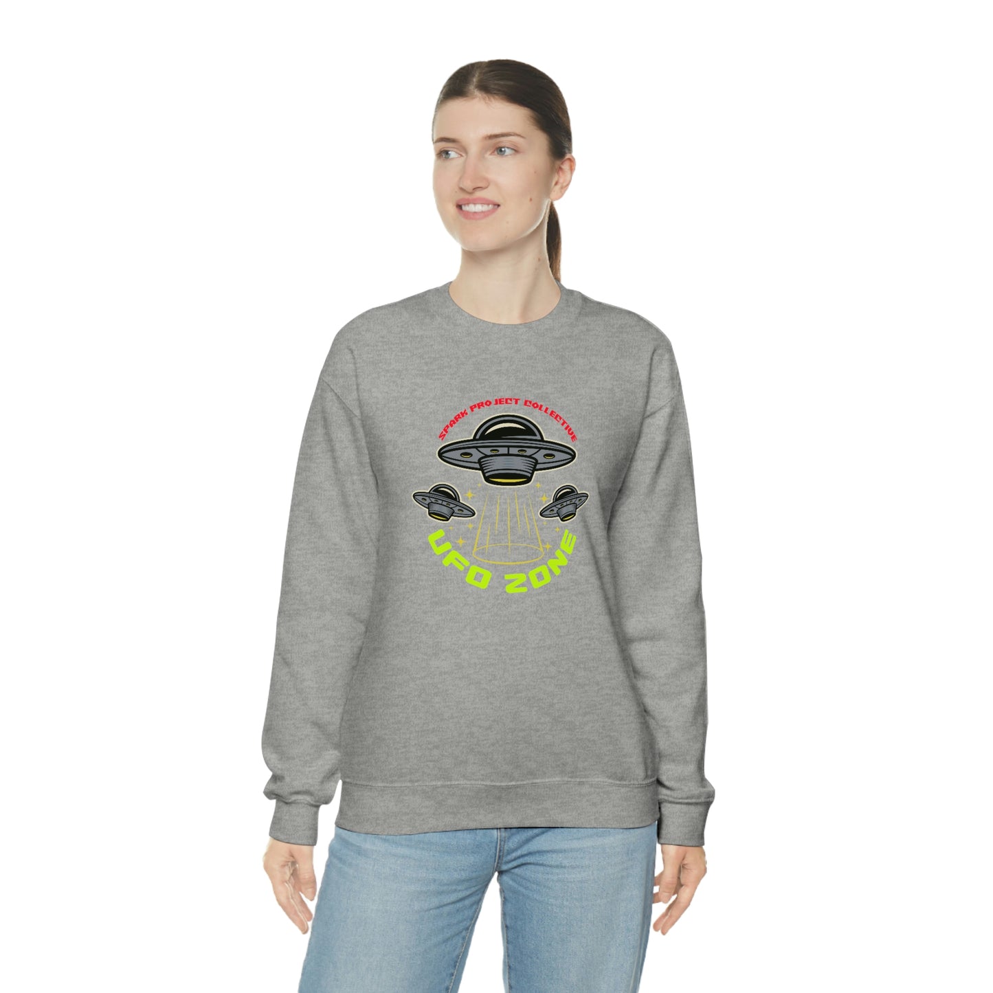 UFO Zone Dark unisex heavy blend crewneck sweatshirt