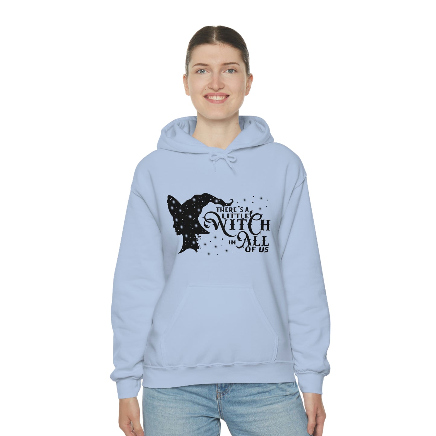 Witch In All Of Us Black Font Unisex Heavy Blend™ Hooded Sweatshirt