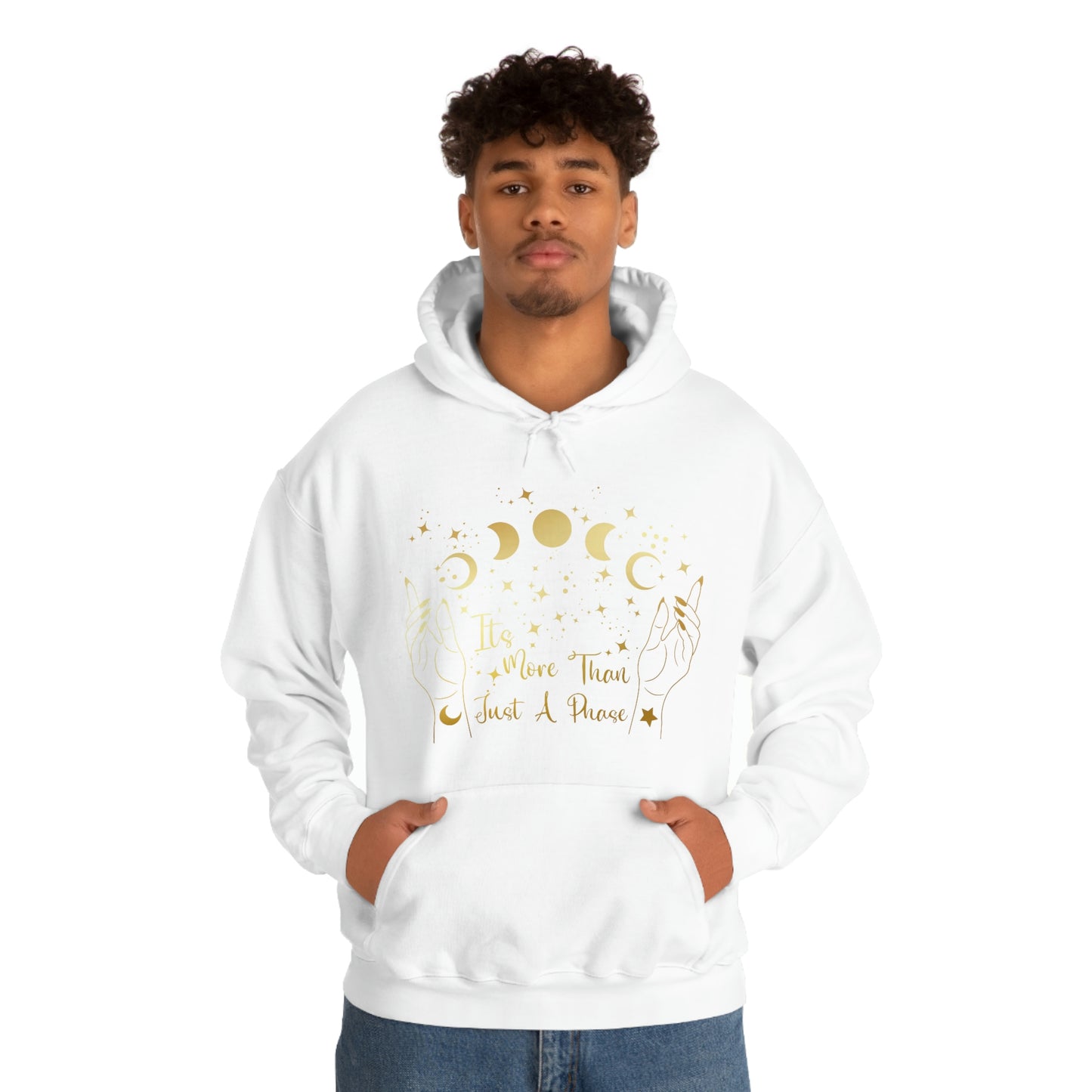 It's Not Just A Phase Gold Font Unisex Heavy Blend™ Hooded Sweatshirt