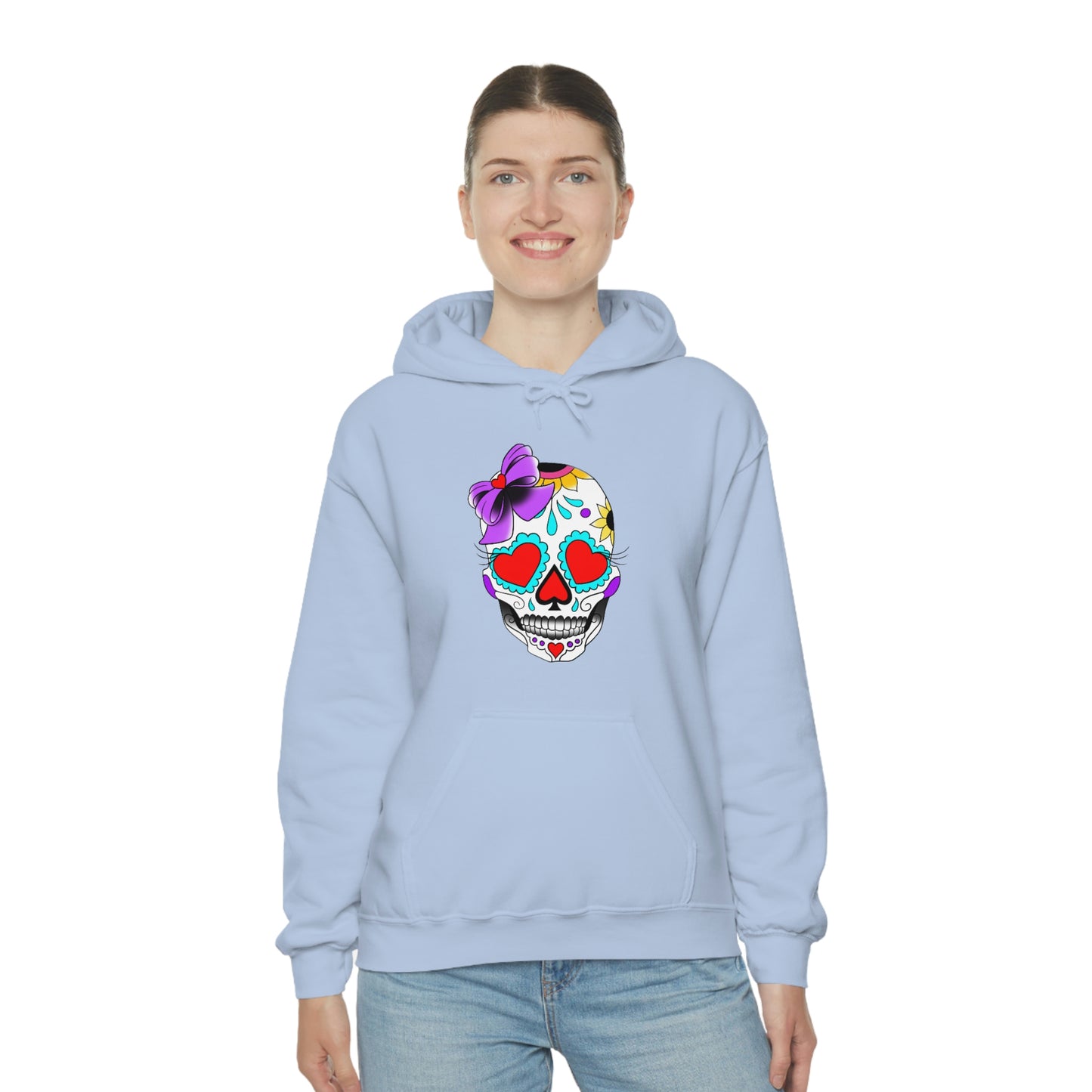 Lady Day of the Dead Unisex Heavy Blend™ Hooded Sweatshirt