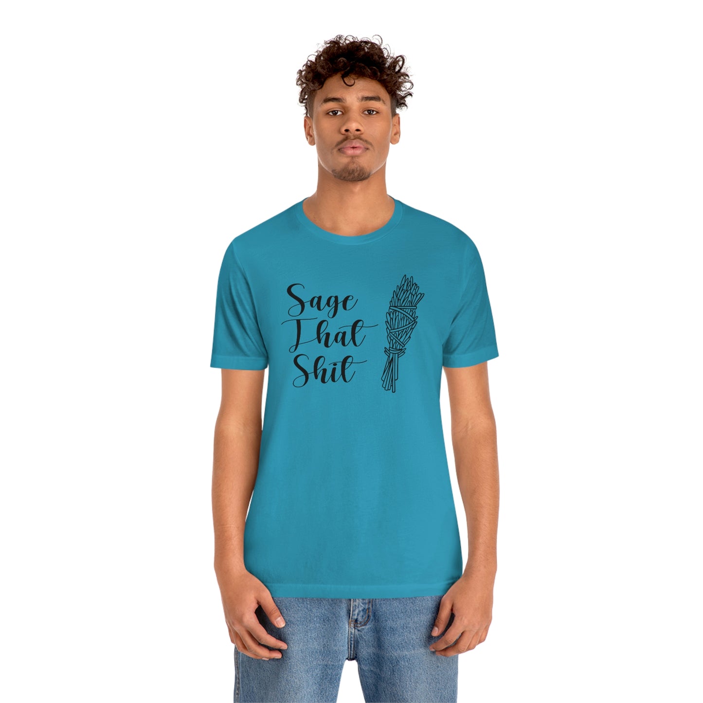 Sage That Black Font Unisex Jersey Short Sleeve Tee