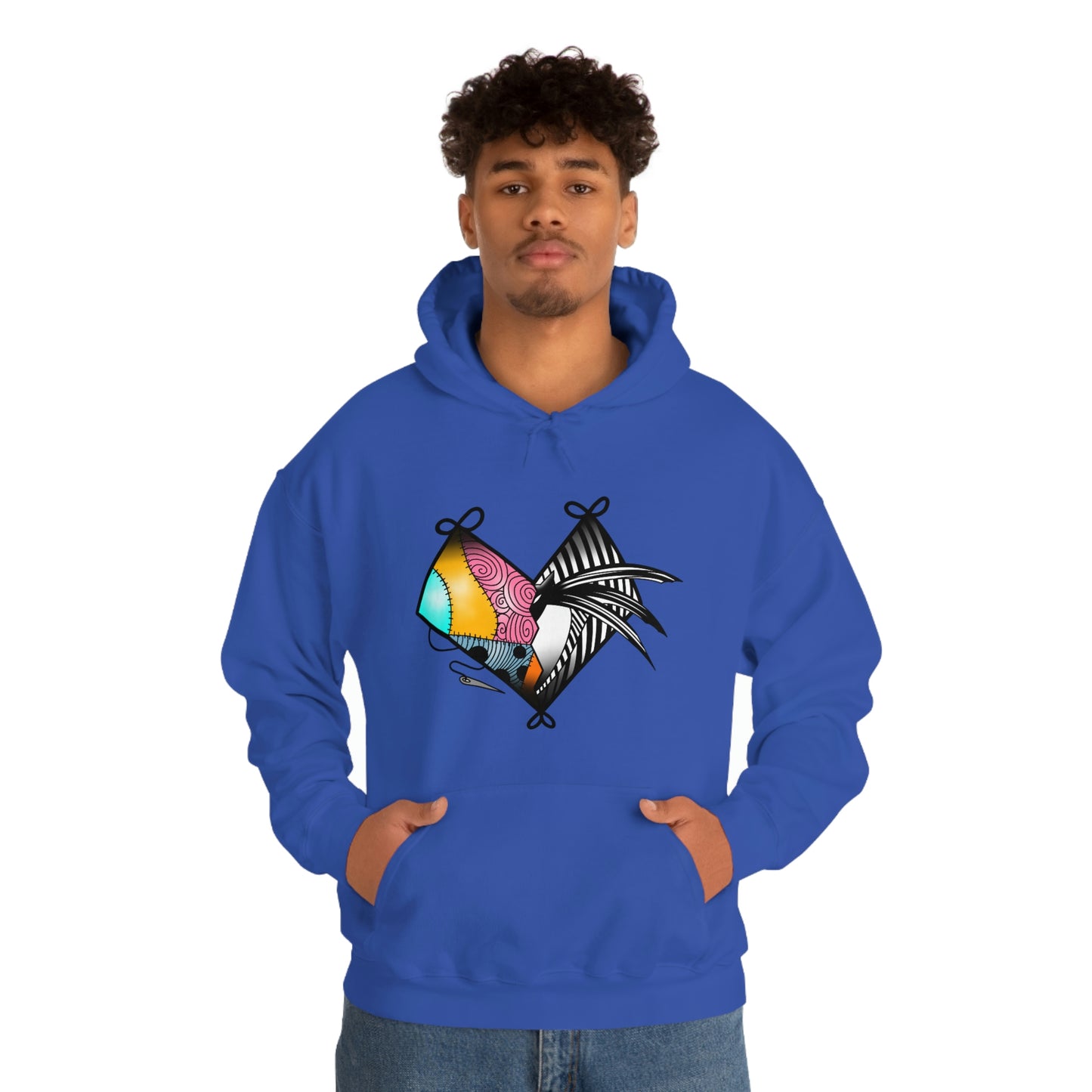 Jack and Sally Heart Unisex Heavy Blend™ Hooded Sweatshirt