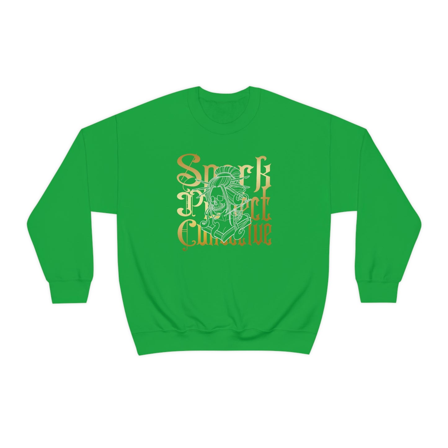 Japanese Spark Gold Font unisex heavy blend crewneck sweatshirt