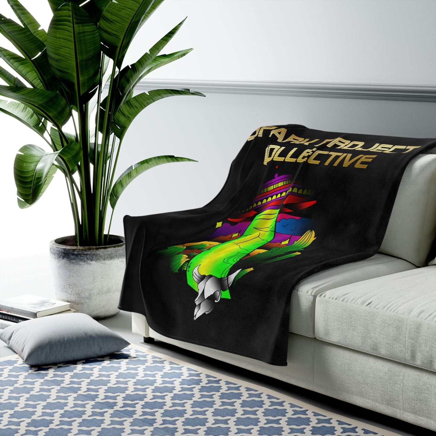 UFO Spark Velveteen Plush Blanket