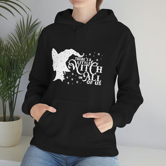 Witch In All of Us White Font Unisex Heavy Blend™ Hooded Sweatshirt