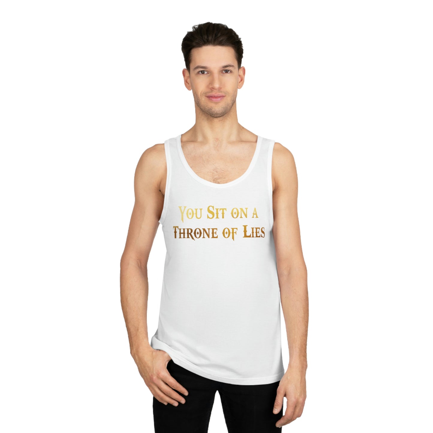 You Sit on A Throne of Lies Unisex Softstyle™ Tank Top