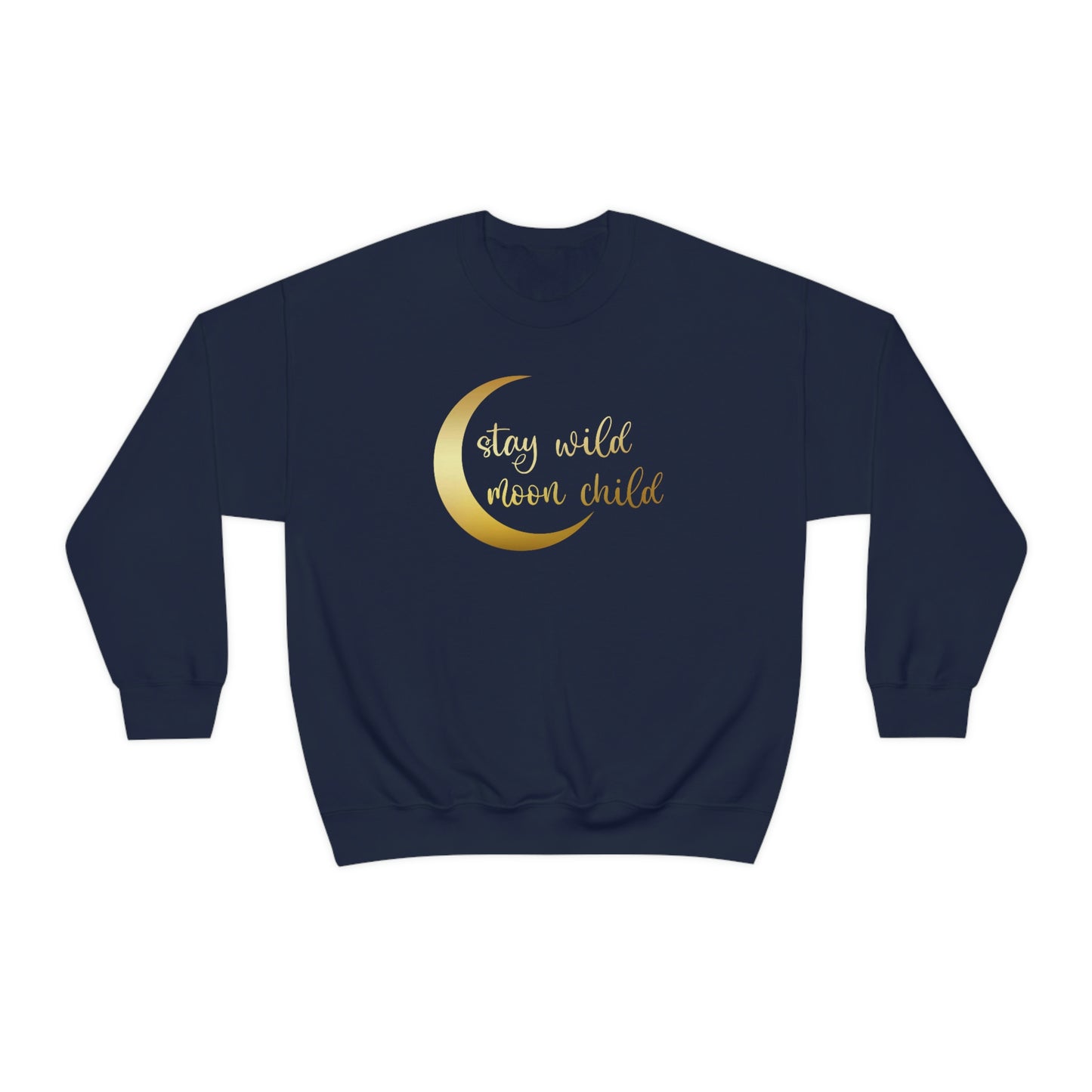 Stay Wild Moon Child Gold unisex heavy blend crewneck sweatshirt