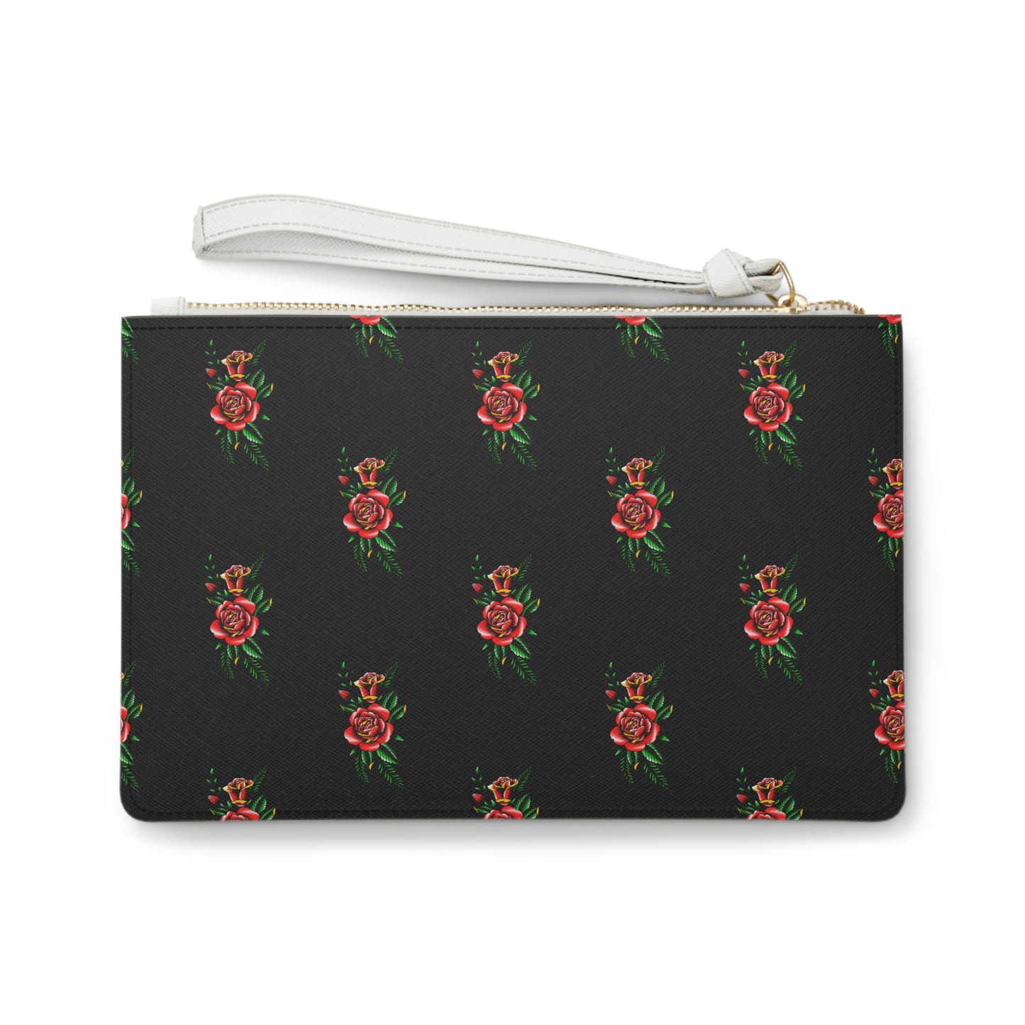 Rose, Black Clutch Bag