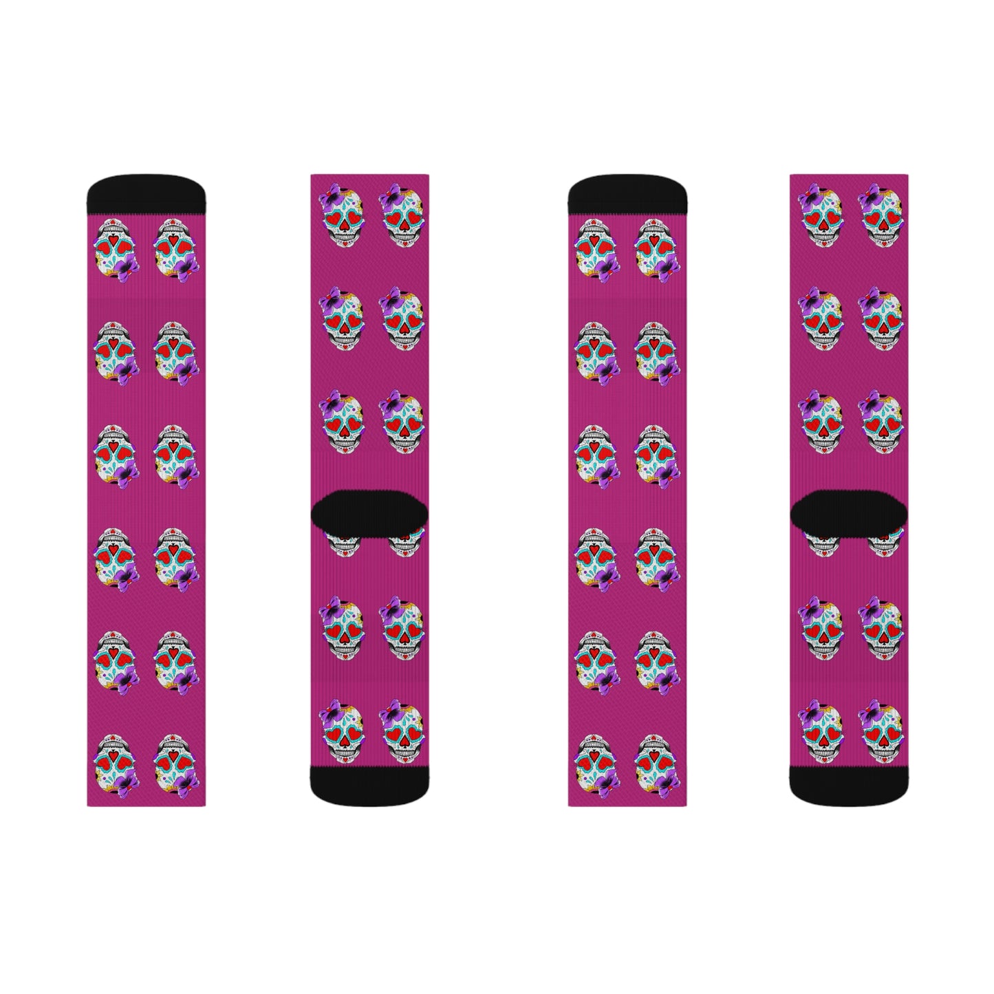 Lady Day of the Dead Sublimation Socks