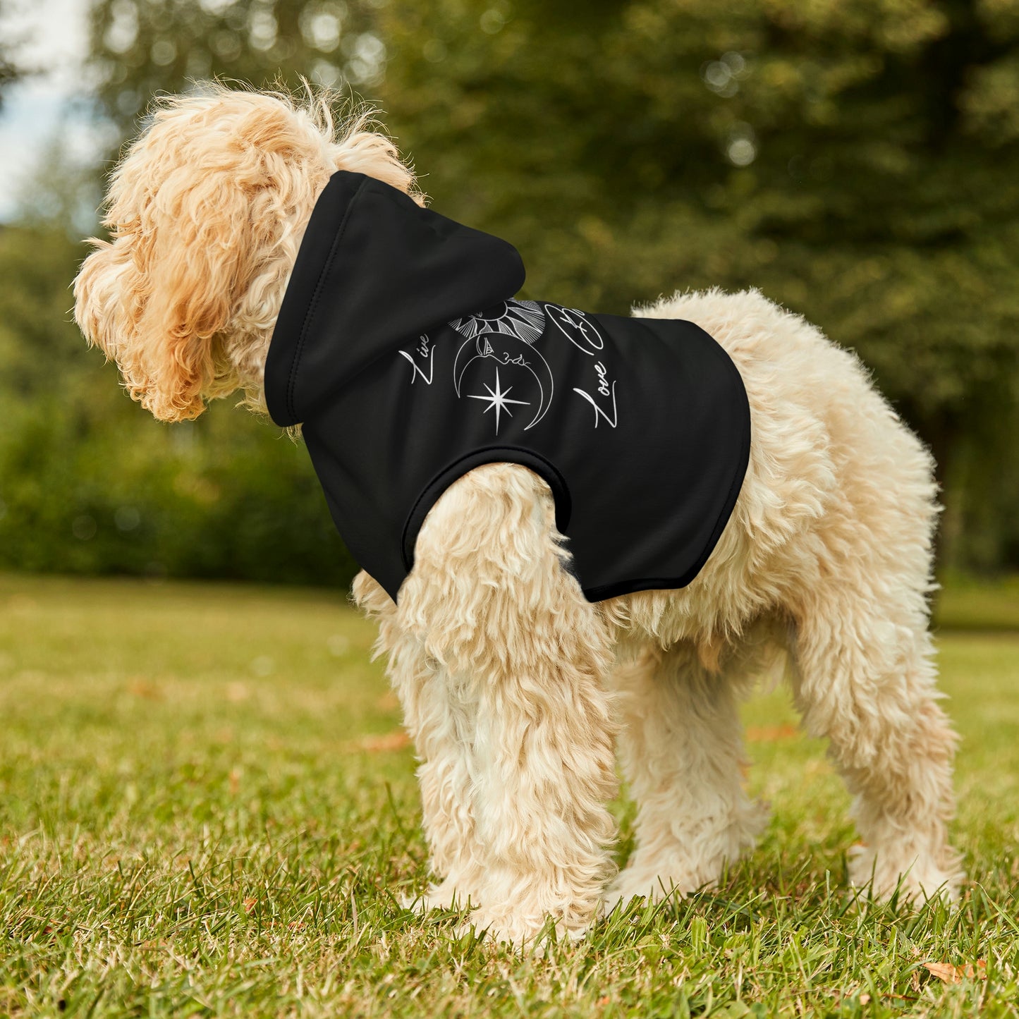 Live By the Sun Black Dog Hoodie