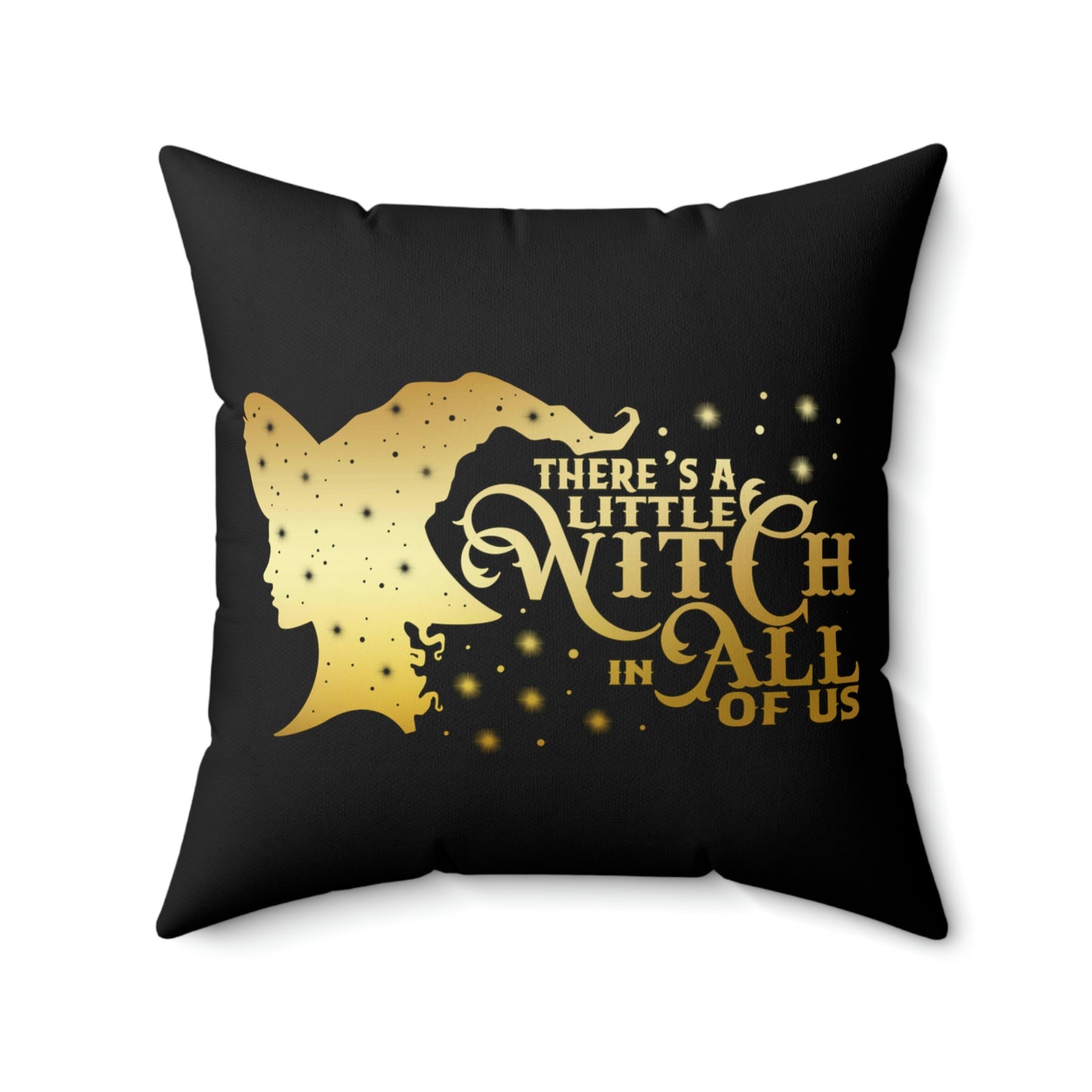 Witch In All of Us-Japanese Spark Spun Polyester Square Pillow