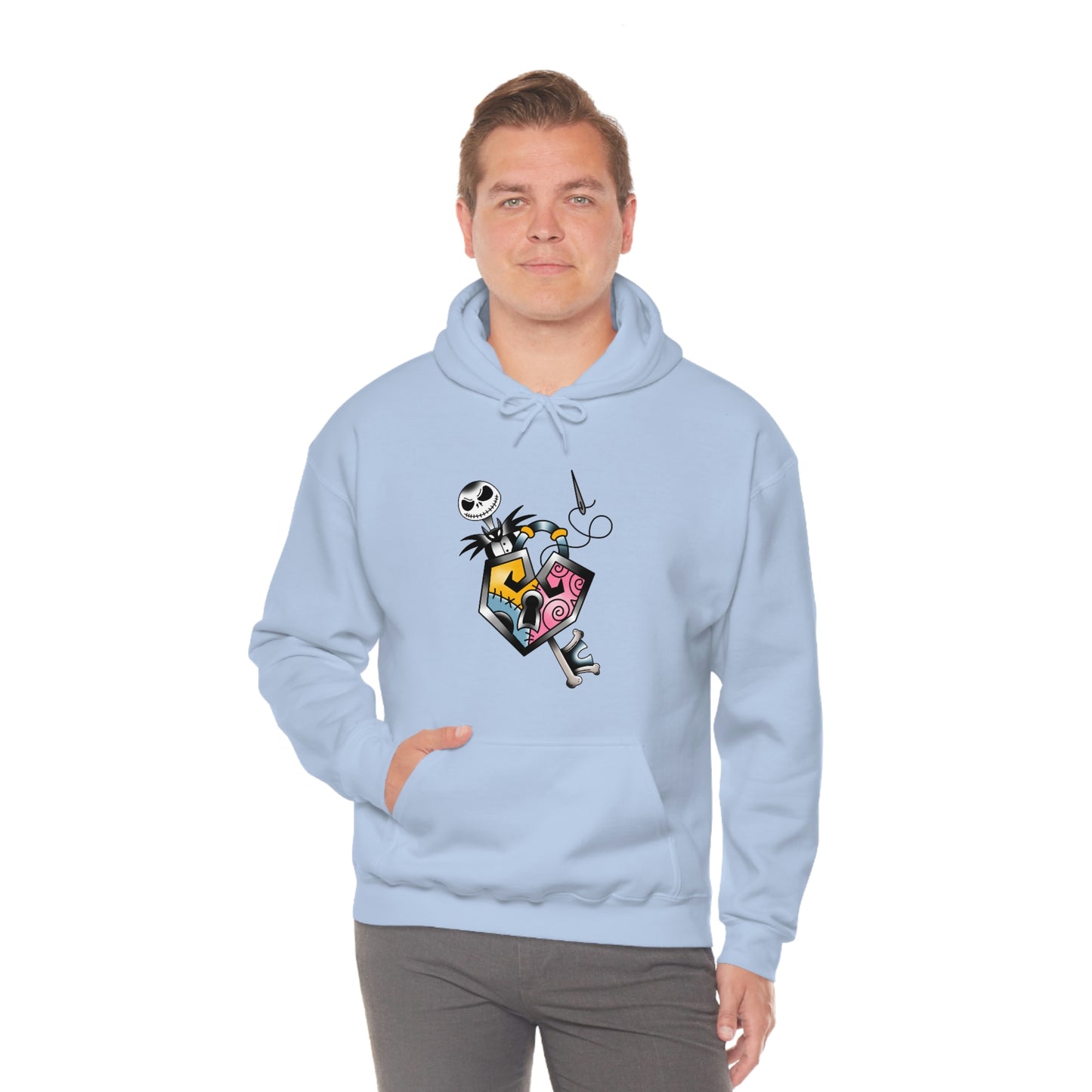 Jack and Sally Lock and Key Unisex Heavy Blend™ Hooded Sweatshirt