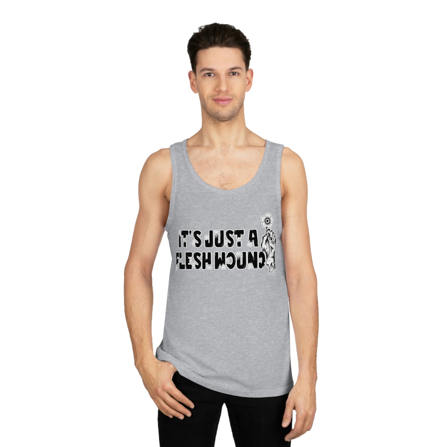 Just a Flesh Wound Unisex Softstyle™ Tank Top