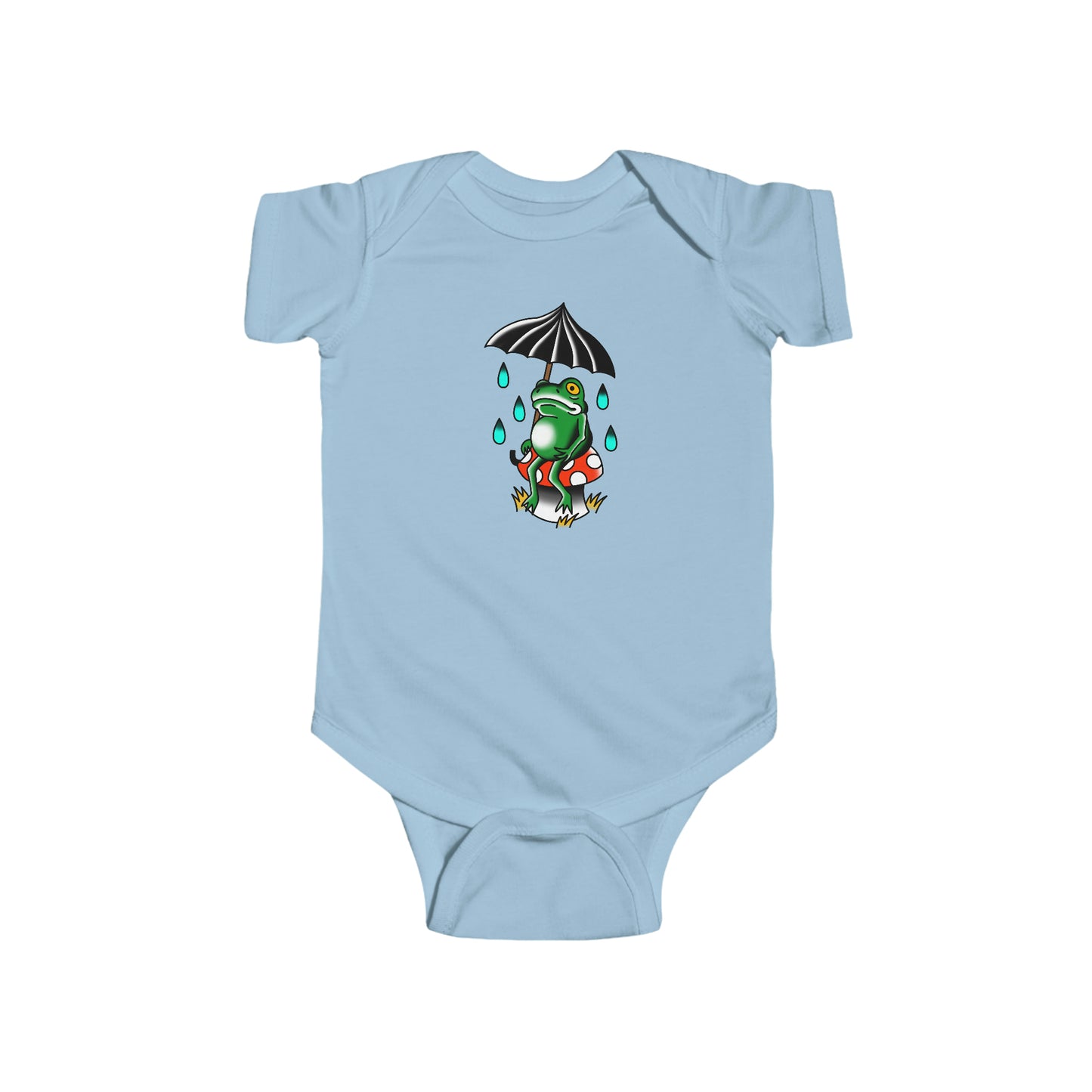 Rainy Day Frog Infant Fine Jersey Bodysuit