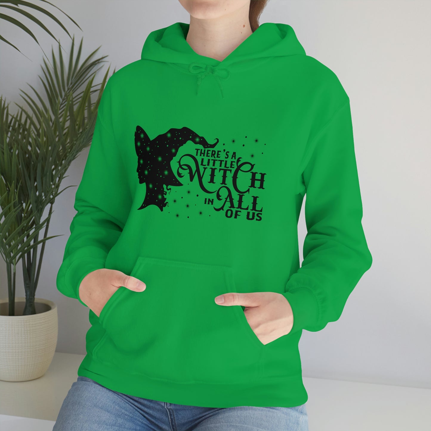 Witch In All Of Us Black Font Unisex Heavy Blend™ Hooded Sweatshirt