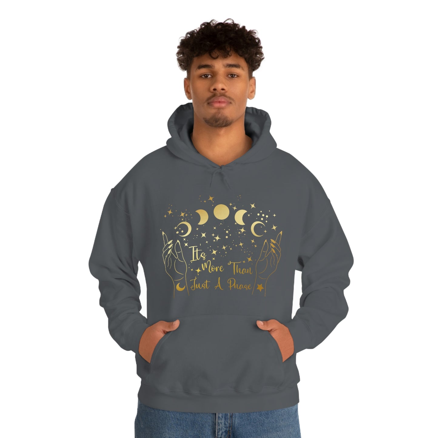 It's Not Just A Phase Gold Font Unisex Heavy Blend™ Hooded Sweatshirt