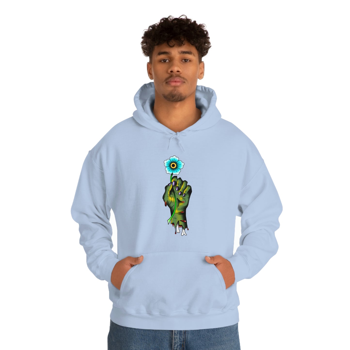 Zombie Flower Unisex Heavy Blend™ Hooded Sweatshirt