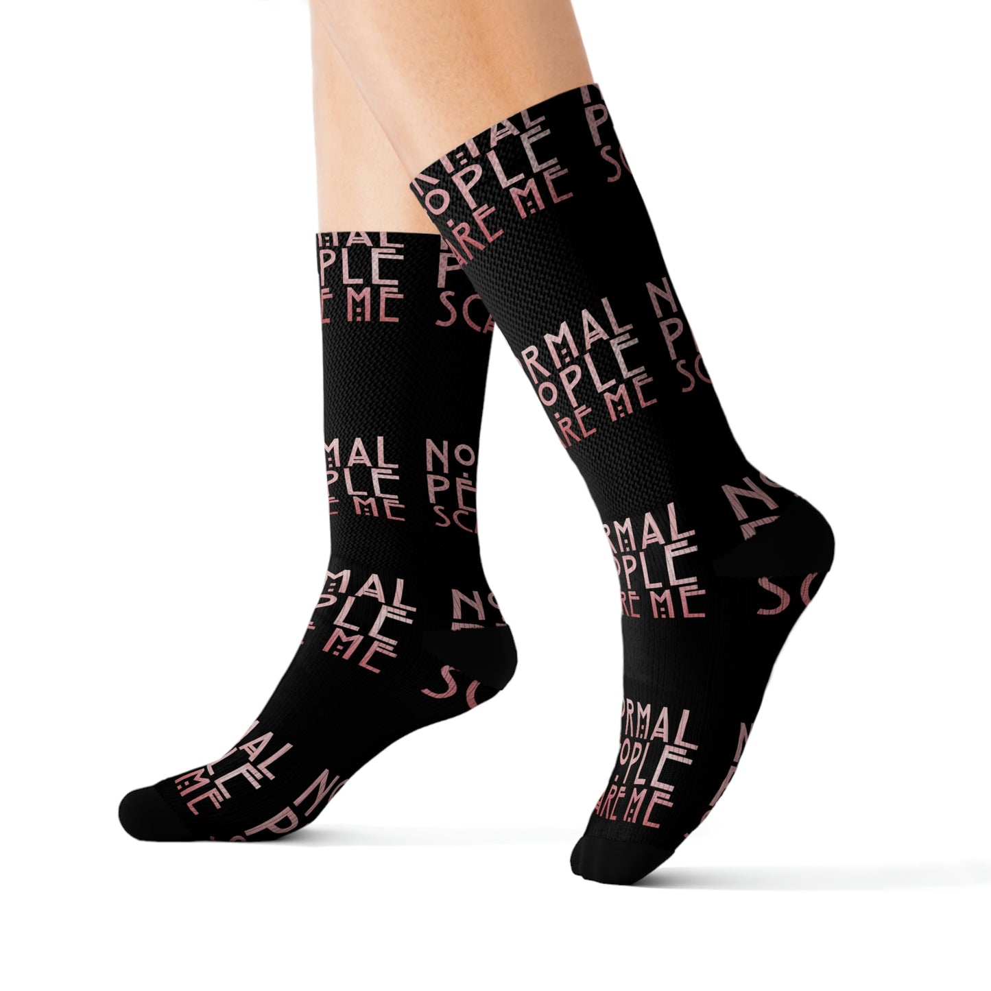 Normal People Scare Me Sublimation Socks