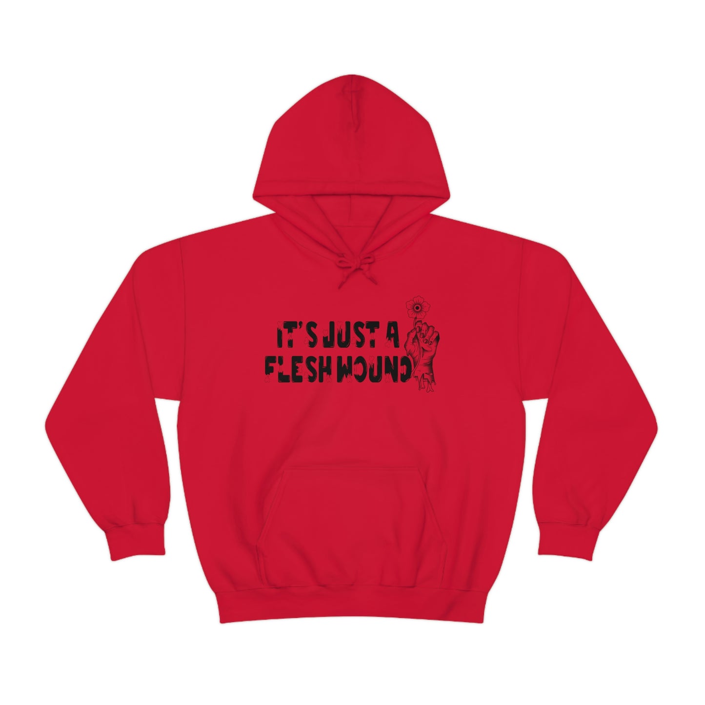 It's Just A Flesh Wound Unisex Heavy Blend™ Hooded Sweatshirt