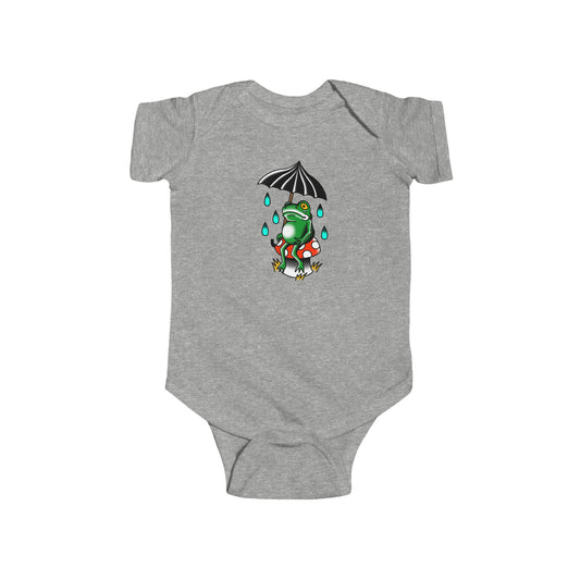 Rainy Day Frog Infant Fine Jersey Bodysuit