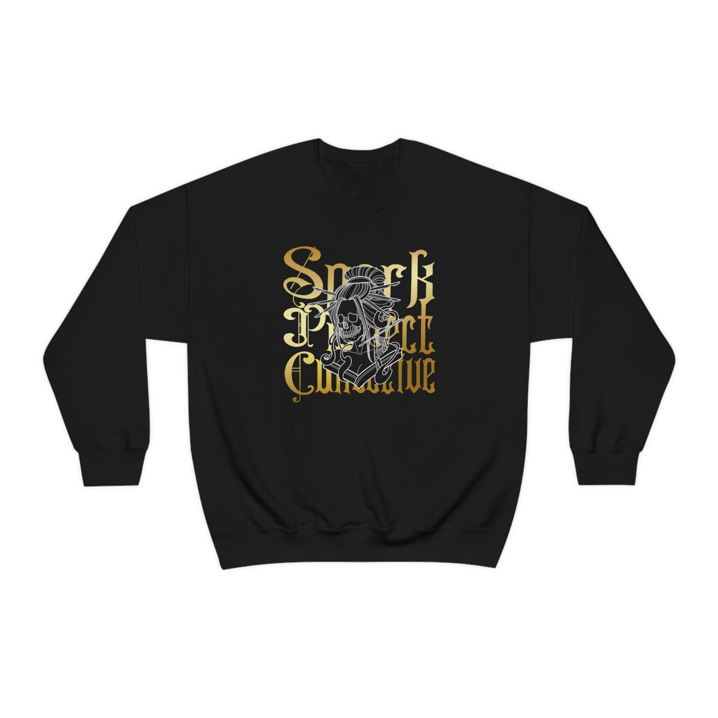 Japanese Spark Gold Font unisex heavy blend crewneck sweatshirt