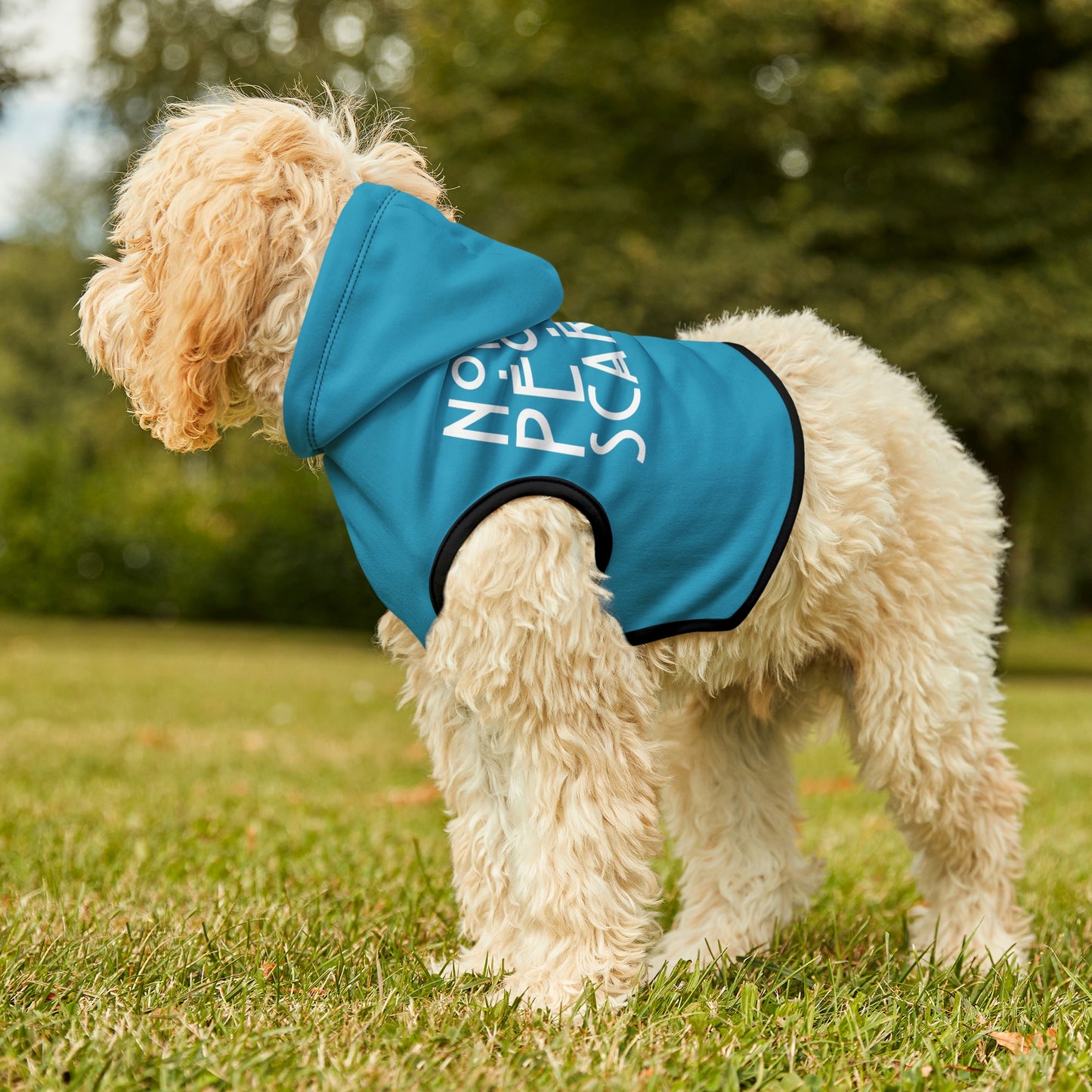 Normal People Scare Me Light Blue Doggy Hoodie