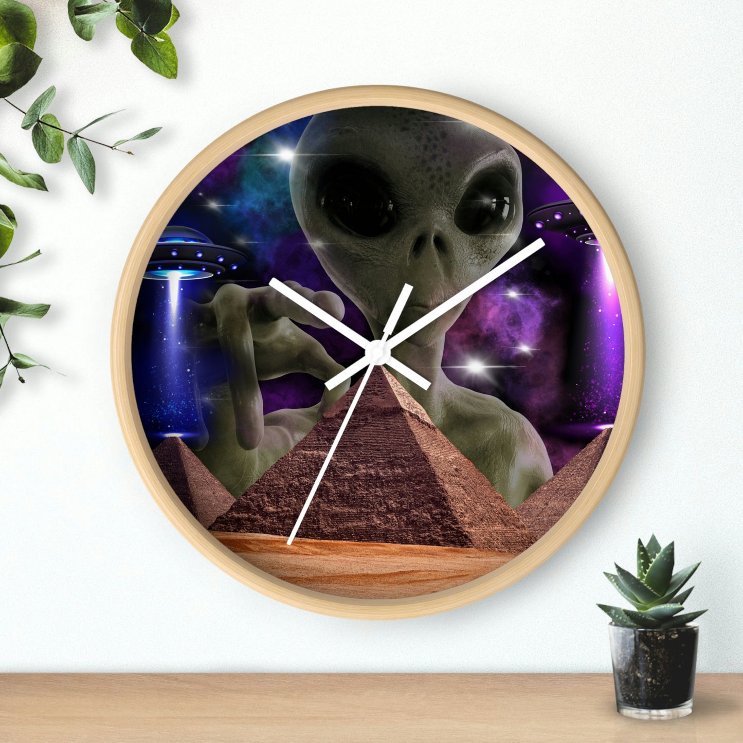 Alien Invasion Wall clock