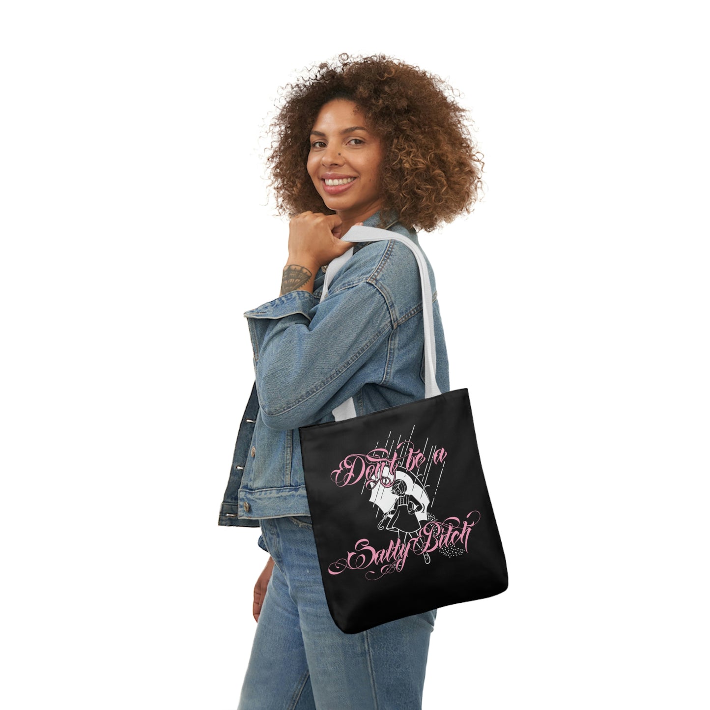 Don't Be Salty AOP Polyester Canvas Tote Bag