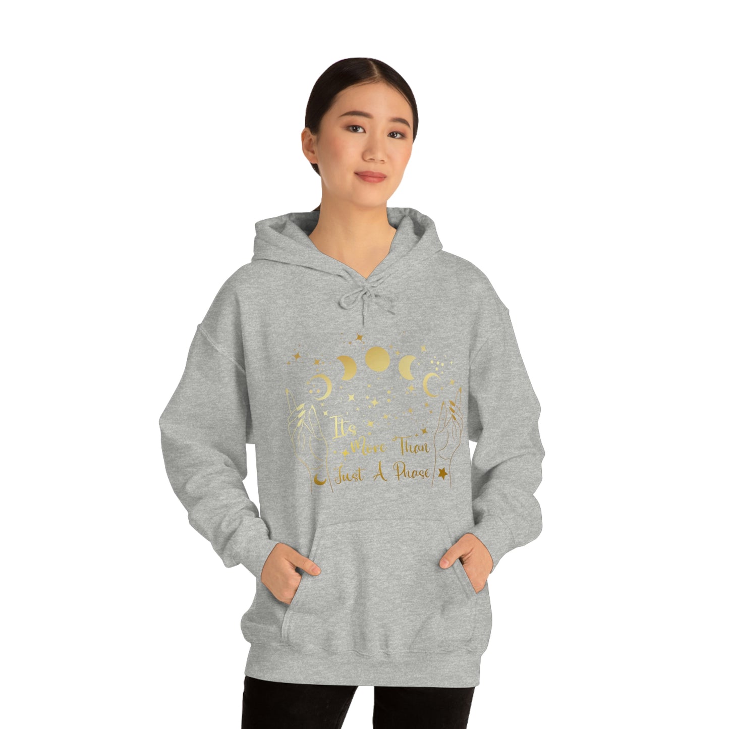 It's Not Just A Phase Gold Font Unisex Heavy Blend™ Hooded Sweatshirt