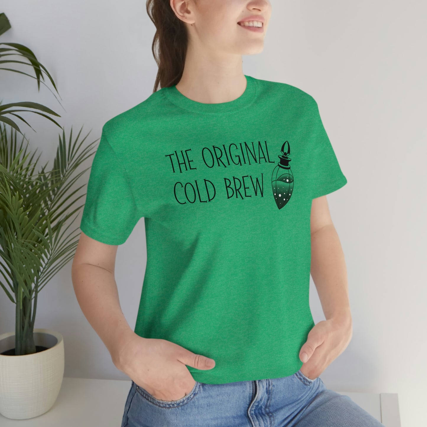 The Original Cold Brew Black Font Unisex Jersey Short Sleeve Tee