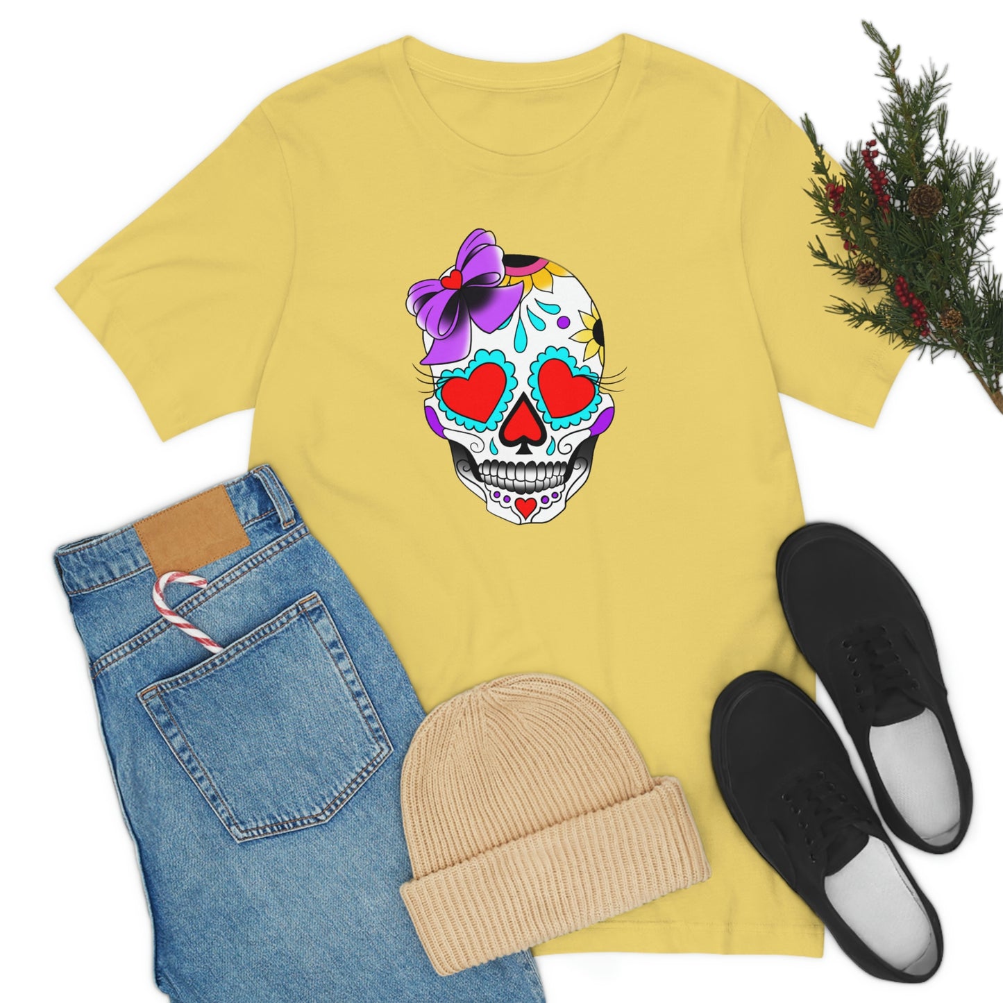 Lady Day of the Dead Unisex Jersey Short Sleeve Tee