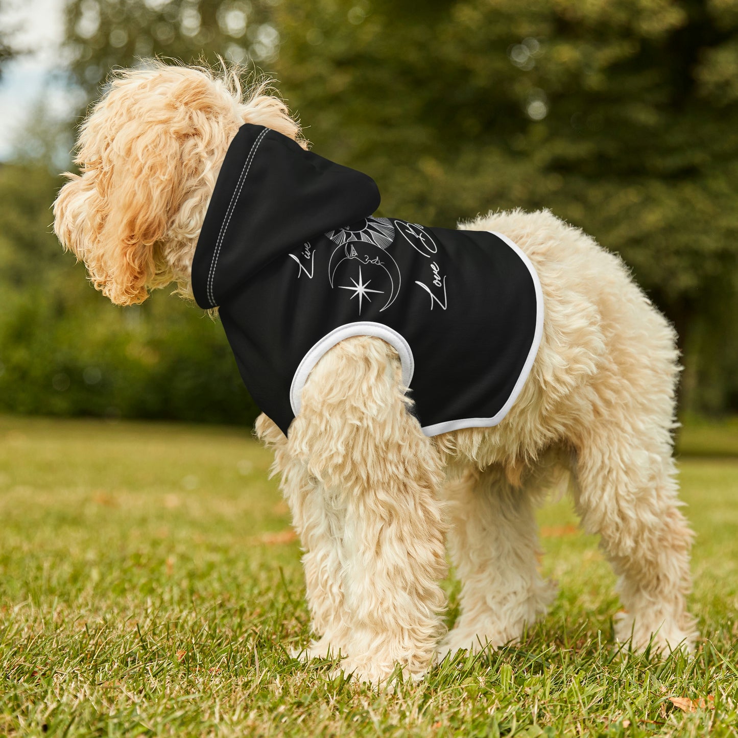 Live By the Sun Black Dog Hoodie