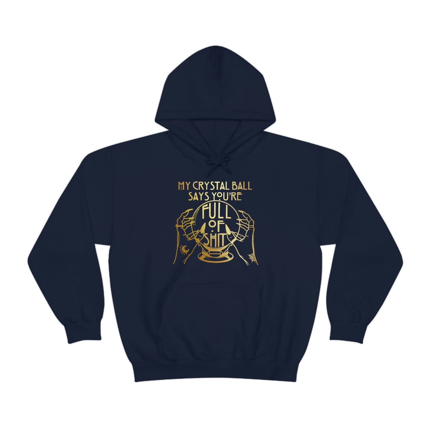 My Crystal Ball Gold Font Unisex Heavy Blend™ Hooded Sweatshirt