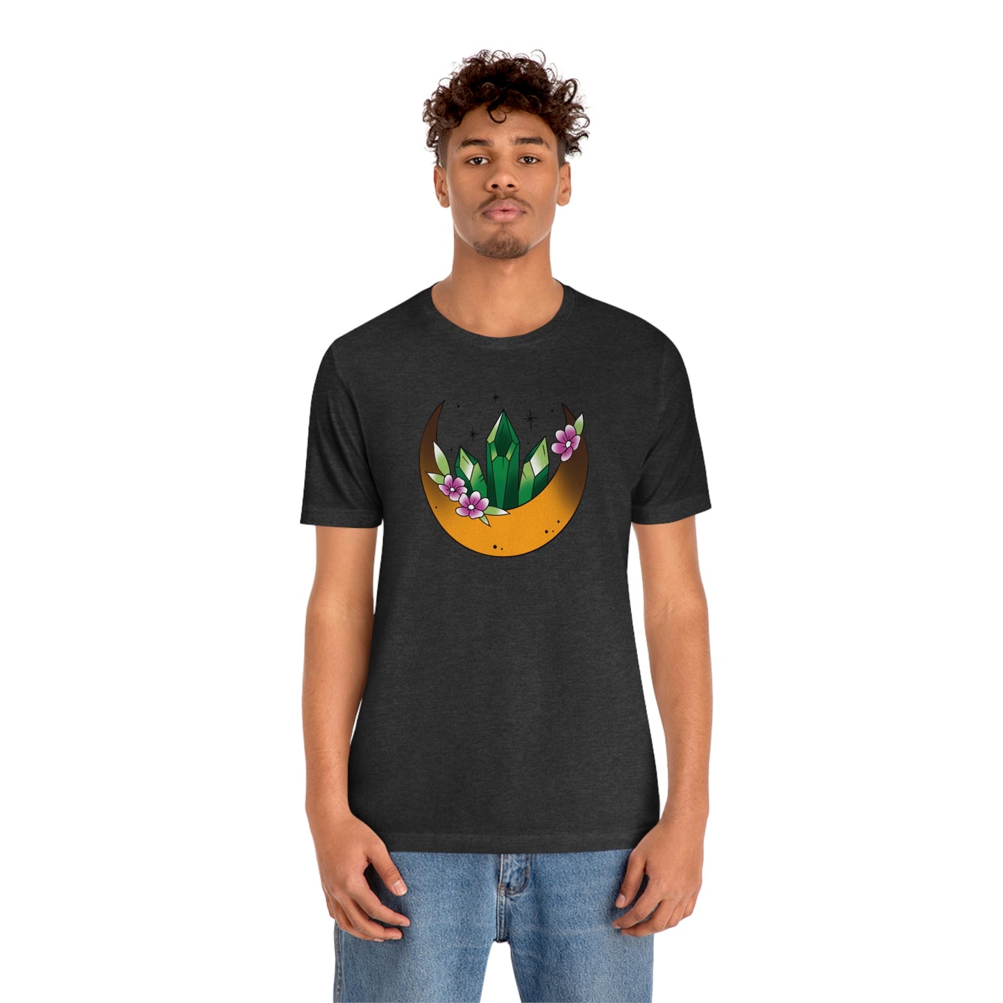 Green Crystal Unisex Jersey Short Sleeve Tee