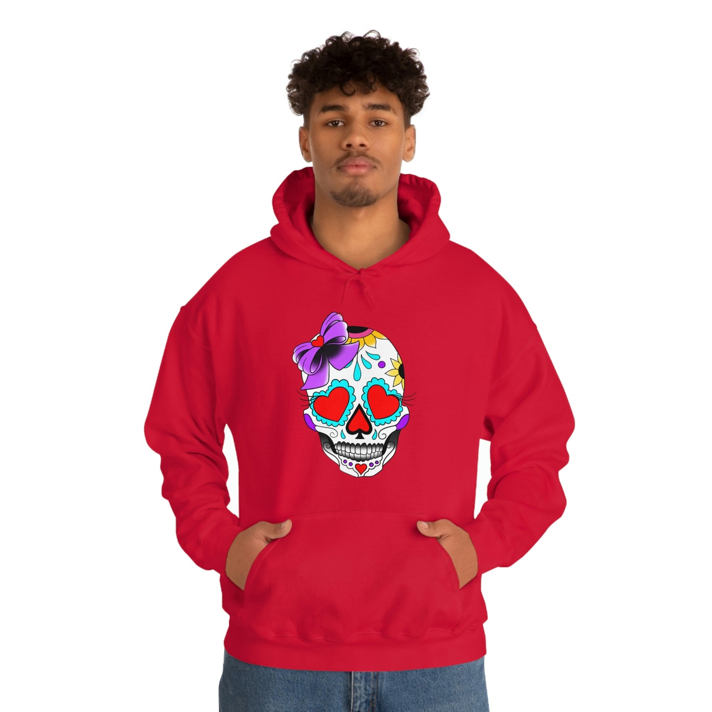 Lady Day of the Dead Unisex Heavy Blend™ Hooded Sweatshirt