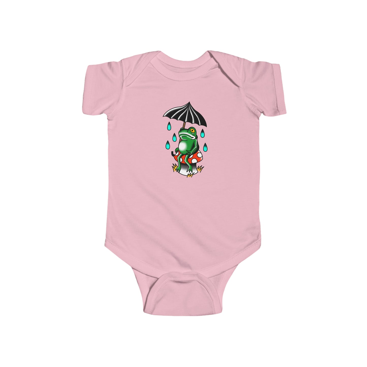 Rainy Day Frog Infant Fine Jersey Bodysuit