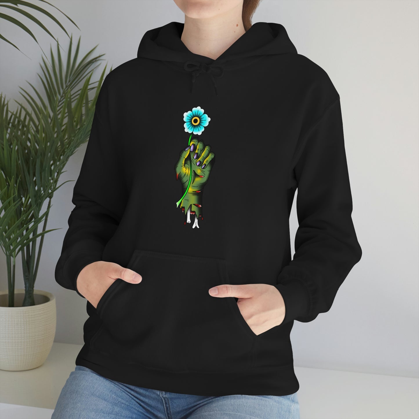 Zombie Flower Unisex Heavy Blend™ Hooded Sweatshirt