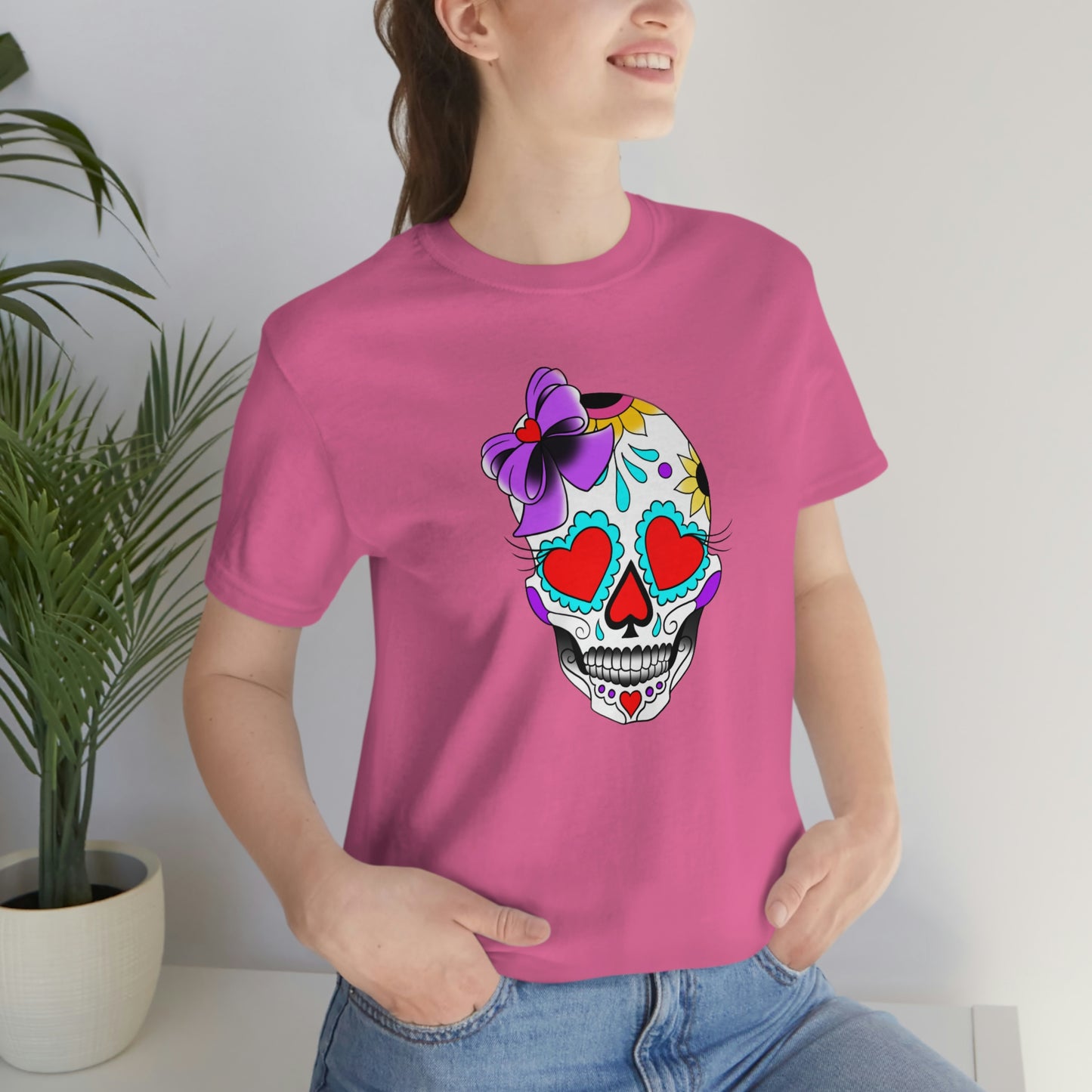 Lady Day of the Dead Unisex Jersey Short Sleeve Tee