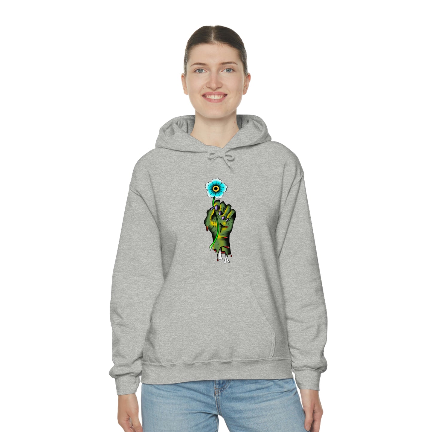 Zombie Flower Unisex Heavy Blend™ Hooded Sweatshirt