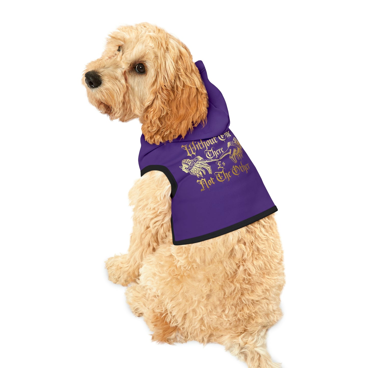 Without One There Is Not The Other Dark Purple Dog Hoodie