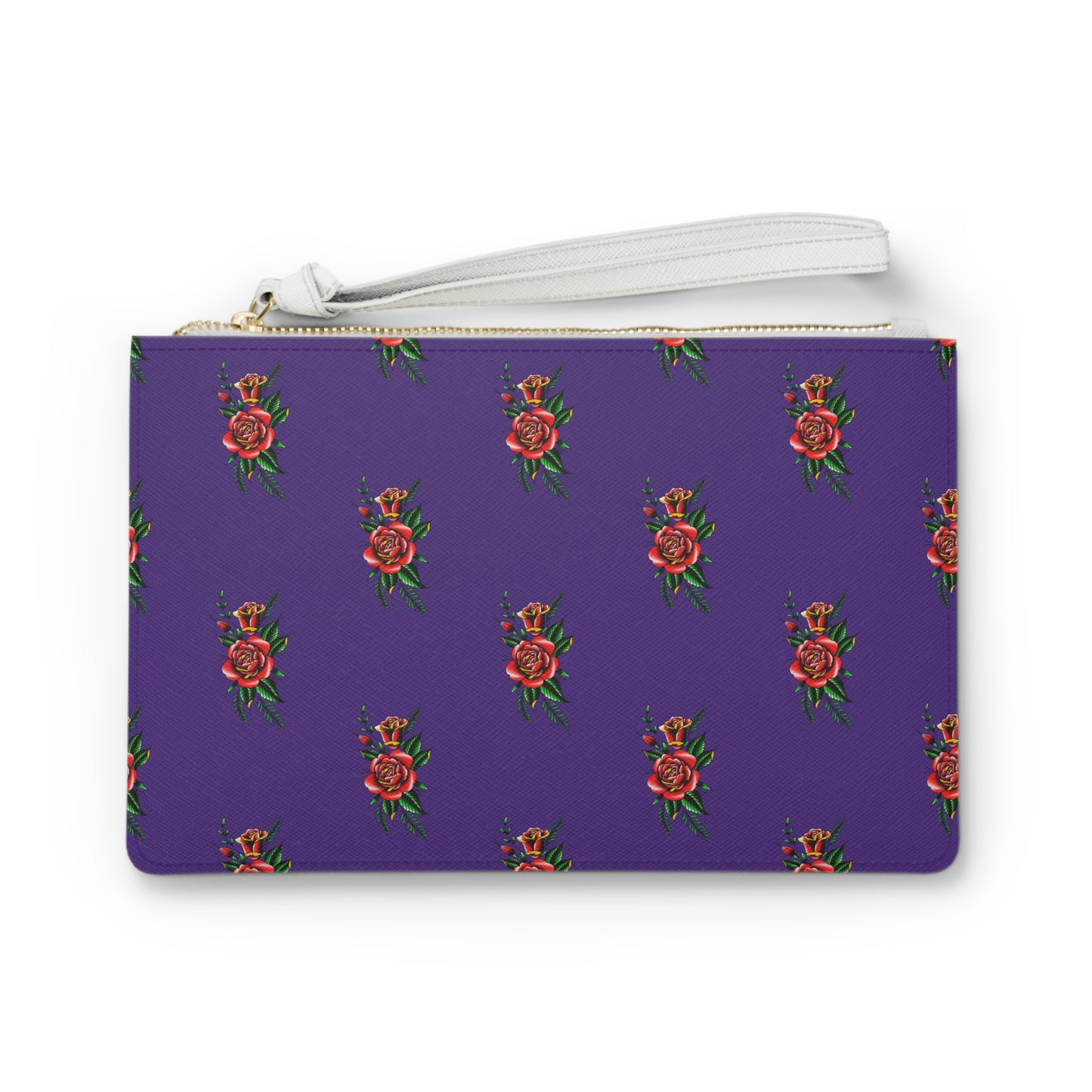 Rose, Purple Clutch Bag