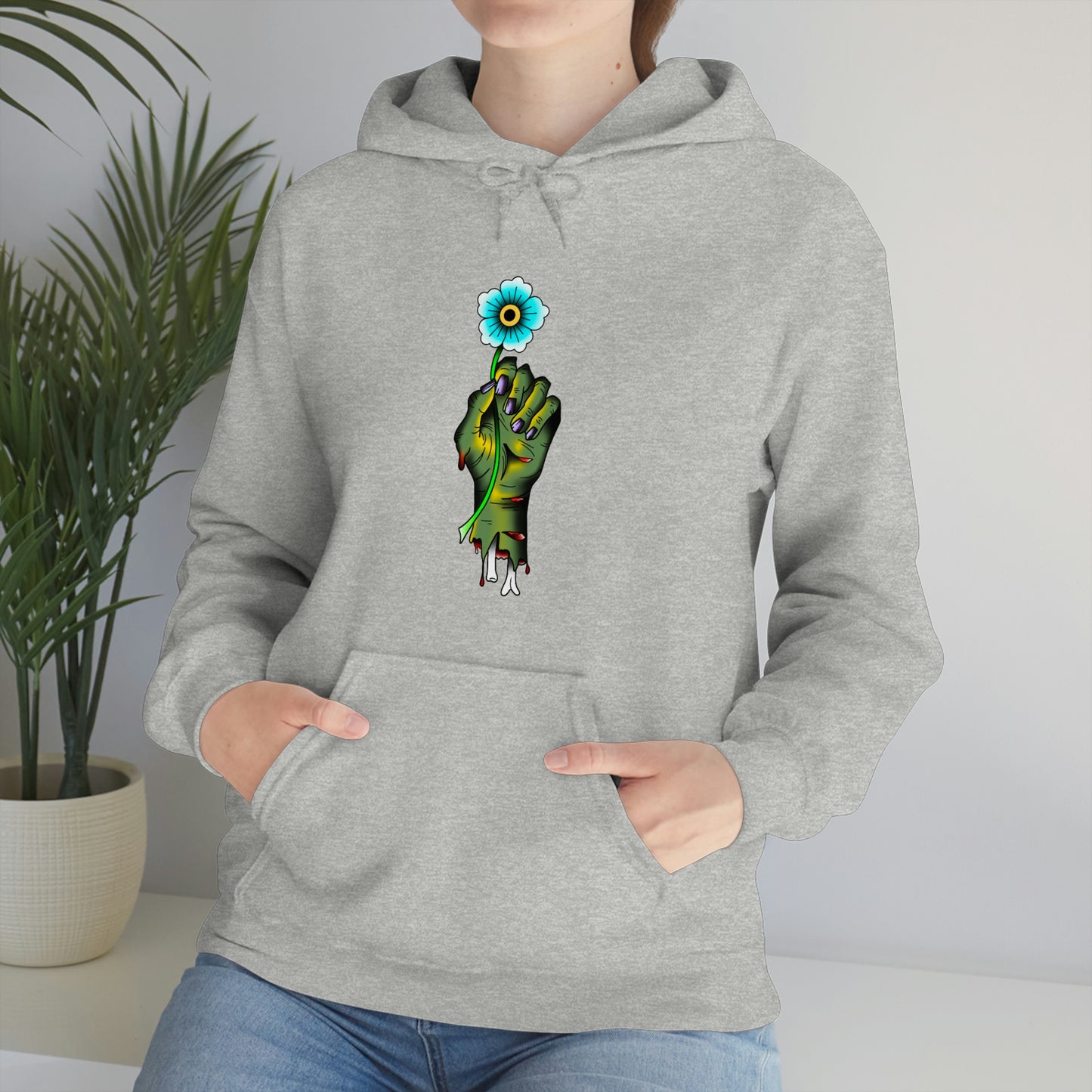 Zombie Flower Unisex Heavy Blend™ Hooded Sweatshirt