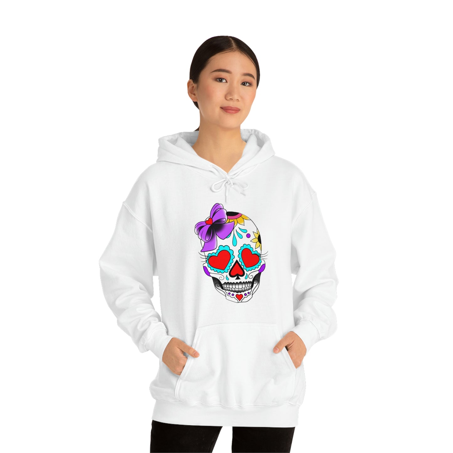 Lady Day of the Dead Unisex Heavy Blend™ Hooded Sweatshirt