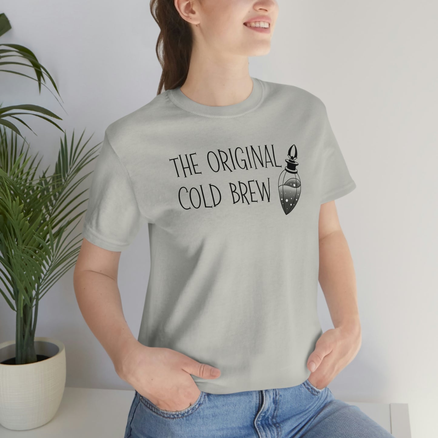 The Original Cold Brew Black Font Unisex Jersey Short Sleeve Tee